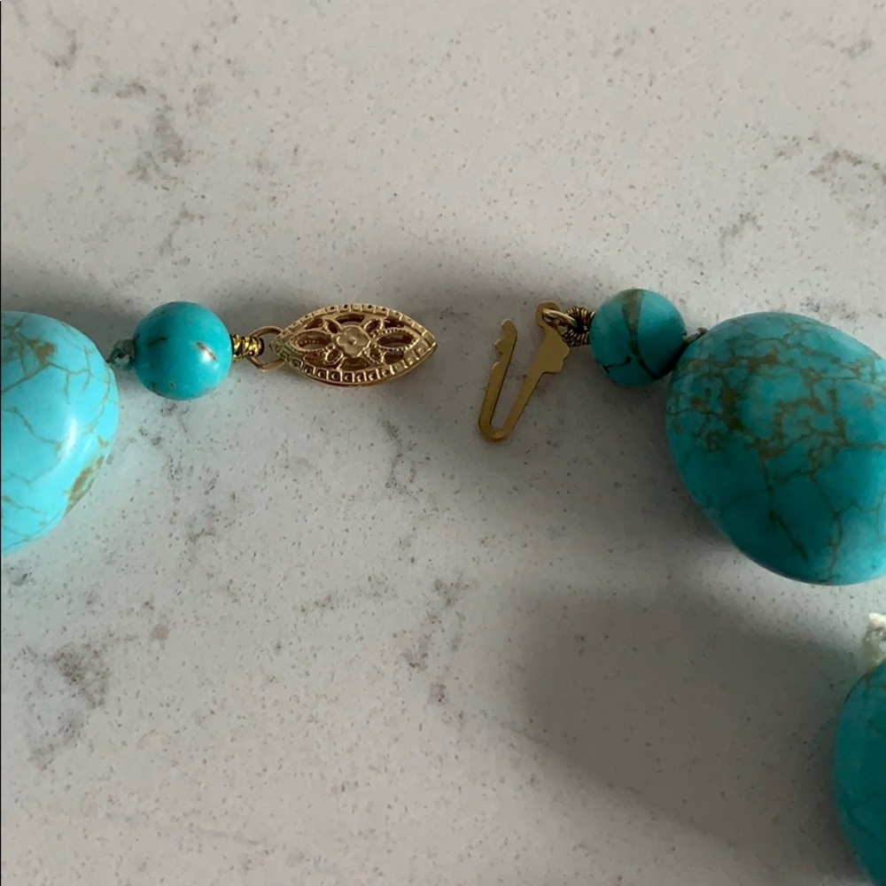 Turquoise Stone Necklace - Picture 3 of 5